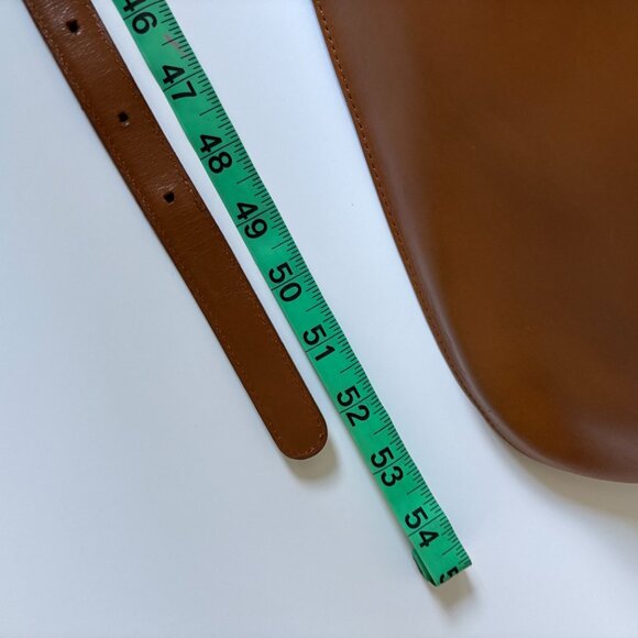 VTG Vintage Saddle Leather Top Handle Satchel Shoulder Bag with Crossbody Strap - Picture 7 of 11